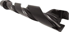 Allied Machine and Engineering - Series 29, 29 to 32mm Diam, 1-1/4" Diam Straight Shank with Flange, Helical Flute Spade Drill - 8-13/16" Max Depth, 10-27/64" Body Length, 12-45/64" OAL, Standard Length, Through Coolant - Industrial Tool & Supply