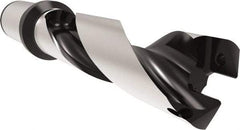 Allied Machine and Engineering - Series 32, 32 to 35mm Diam, 40mm Diam Straight Shank with Flange, Helical Flute Spade Drill - 105mm Max Depth, 157.7mm Body Length, 227.7mm OAL, Standard Length, Through Coolant - Industrial Tool & Supply