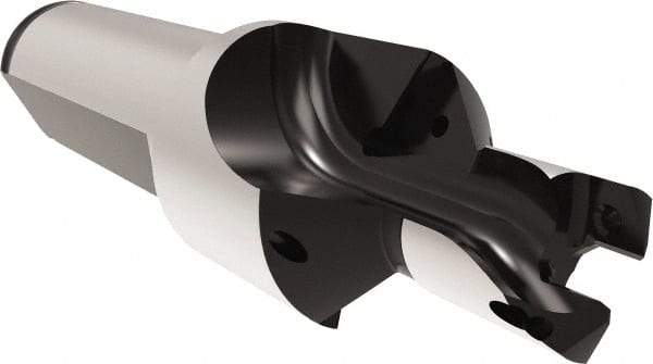 Allied Machine and Engineering - 12 to 12.99mm Diam, Straight Shank, 19.05mm Body Shank Diam, Combo Chamfer and Countersink Drill - TCMT 110204 Insert, 94.85mm OAL - Industrial Tool & Supply