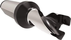 Allied Machine and Engineering - Series 14, 14 to 14.99mm Diam, 20mm Diam Straight Shank with Flange, Helical Flute Spade Drill - 17.5mm Max Depth, 44.6mm Body Length, 94.6mm OAL, Short Length, Through Coolant - Industrial Tool & Supply