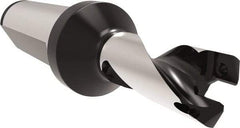 Allied Machine and Engineering - Series 12, 12 to 12.99mm Diam, 20mm Diam Straight Shank with Flange, Helical Flute Spade Drill - 16mm Max Depth, 43.2mm Body Length, 93.2mm OAL, Short Length, Through Coolant - Industrial Tool & Supply