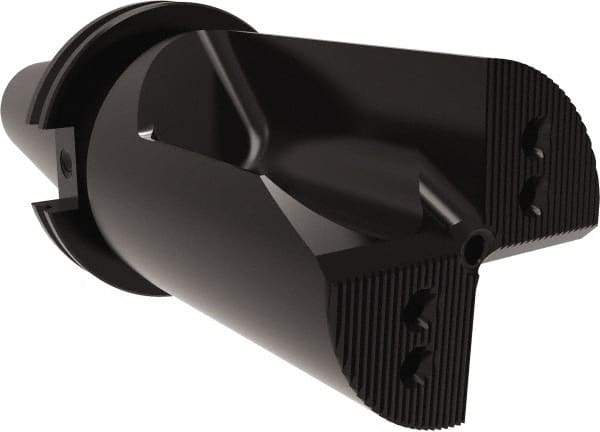 Allied Machine and Engineering - 3-3/4" Max Drill Depth, 1xD, 3.4" Diam, Indexable Insert Drill - 3 Inserts, CAT50 Taper Shank - Industrial Tool & Supply