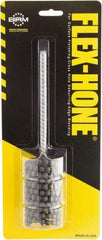 Brush Research Mfg. - 15/16" to 1-5/8" Bore Diam, 120 Grit, Zirconia Alumina Flexible Hone - Medium, 8" OAL - Industrial Tool & Supply