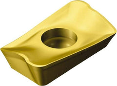 Sandvik Coromant - R39011T312 PM Grade 1025 Carbide Milling Insert - TiCN/TiN Finish, 3.59mm Thick, 6.8mm Inscribed Circle, 1.2mm Corner Radius - Industrial Tool & Supply