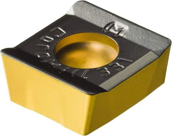 Sandvik Coromant - N331.1A054508 KM Grade 3330 Carbide Milling Insert - TiCN/Al2O3/TiN Finish, 4.45mm Thick, 0.8mm Corner Radius - Industrial Tool & Supply