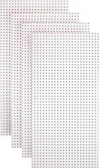 Triton - 24" Wide x 48" High Peg Board Storage Board - 4 Panels, Hardboard, White - Industrial Tool & Supply