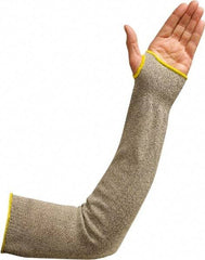 Wells Lamont - Size 24, Gray Fiber Cut Resistant Sleeve - 24" Long Sleeve, Cut Resistance Level 3, Elastic Opening at Both Ends, Made with Thumb Hole - Industrial Tool & Supply