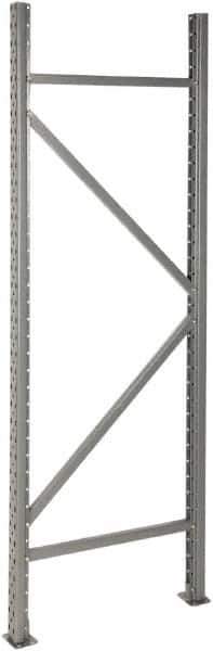 Value Collection - 1,700 Lb Capacity Bulk Storage Adjustable Rack End Kit - 72" High x 24", 36" & 48" Deep, Gray - Industrial Tool & Supply