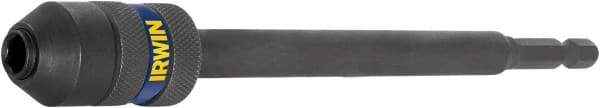 Irwin - 1/4" Drive Standard Socket Extension - 6" OAL, Black Oxide Finish - Industrial Tool & Supply