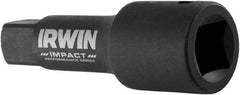 Irwin - 1/2" Drive Standard Socket Extension - 3" OAL, Black Oxide Finish - Industrial Tool & Supply