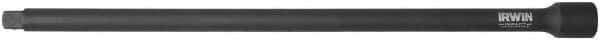 Irwin - 3/8" Drive Standard Socket Extension - 12" OAL, Black Oxide Finish - Industrial Tool & Supply