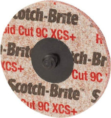 3M - 2" Disc Diam, Ceramic Quick Change Disc - Type S Attaching System, Nonwoven, Orange, Extra Coarse Grade - Industrial Tool & Supply