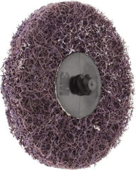 3M - 3" Disc Diam, Aluminum Oxide Quick Change Disc - Type R Attaching System, Nonwoven, Purple, Medium Grade, 15,000 RPM - Industrial Tool & Supply