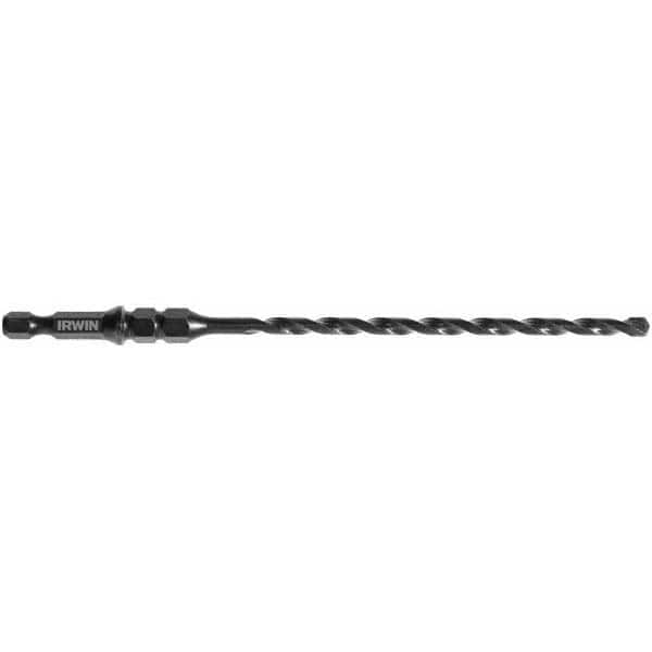 Irwin - 3/16" Diam, Hex Shank, Carbide-Tipped Rotary & Hammer Drill Bit - Industrial Tool & Supply