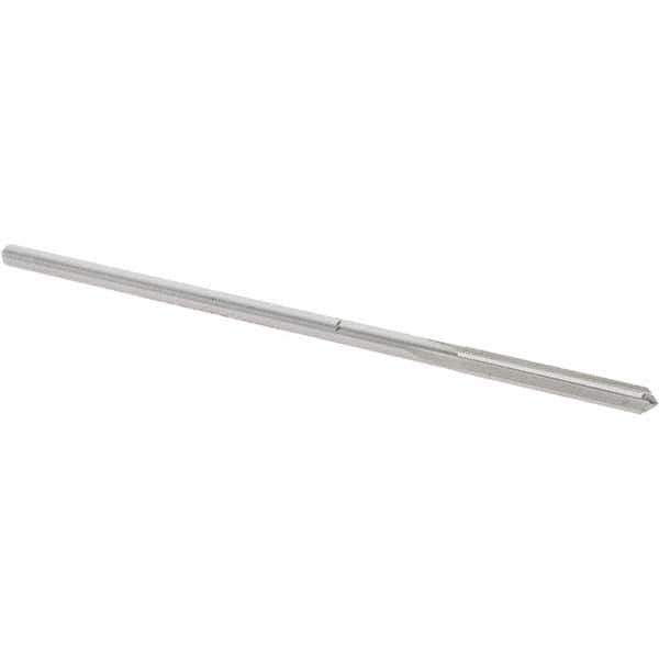 Alvord Polk - #27 Cobalt 4 Flute Chucking Reamer - Straight Flute, 0.135" Straight Shank, 1" Flute Length, 4" OAL - Industrial Tool & Supply