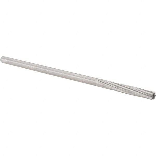Alvord Polk - 5mm High Speed Steel 6 Flute Chucking Reamer - Spiral Flute, 0.1895" Straight Shank, 1-1/4" Flute Length, 5" OAL - Industrial Tool & Supply