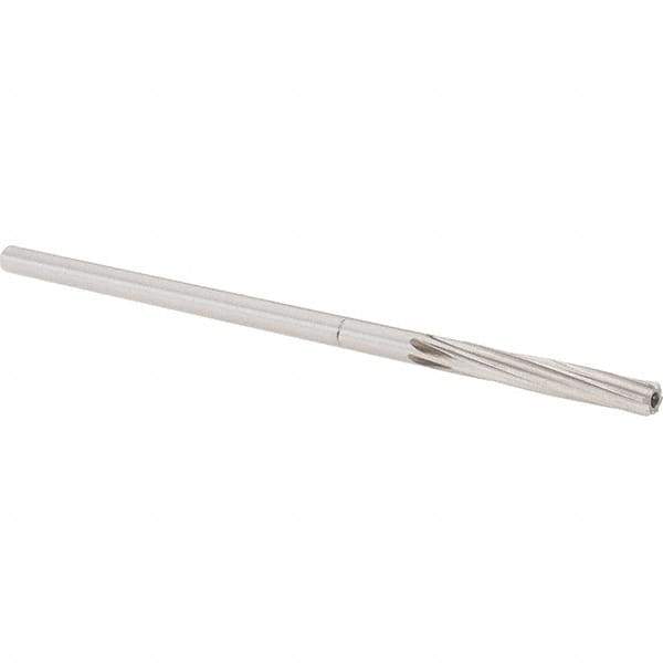 Alvord Polk - 6mm High Speed Steel 6 Flute Chucking Reamer - Spiral Flute, 0.2265" Straight Shank, 1-1/2" Flute Length, 6" OAL - Industrial Tool & Supply