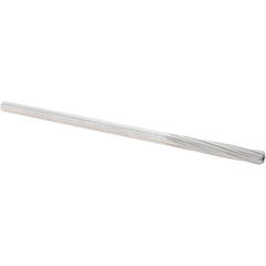 Alvord Polk - 0.2495" High Speed Steel 6 Flute Dowel Pin Chucking Reamer - Industrial Tool & Supply