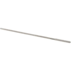 Alvord Polk - 0.059" High Speed Steel 4 Flute Chucking Reamer - Straight Flute, 0.051" Straight Shank, 1/2" Flute Length, 2-1/2" OAL - Industrial Tool & Supply