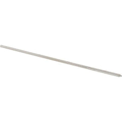 Alvord Polk - 0.0475" High Speed Steel 4 Flute Chucking Reamer - Straight Flute, 0.0455" Straight Shank, 1/2" Flute Length, 2-1/2" OAL - Industrial Tool & Supply
