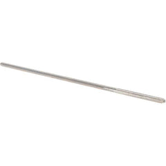 Alvord Polk - 0.071" High Speed Steel 4 Flute Chucking Reamer - Straight Flute, 0.066" Straight Shank, 3/4" Flute Length, 3" OAL - Industrial Tool & Supply