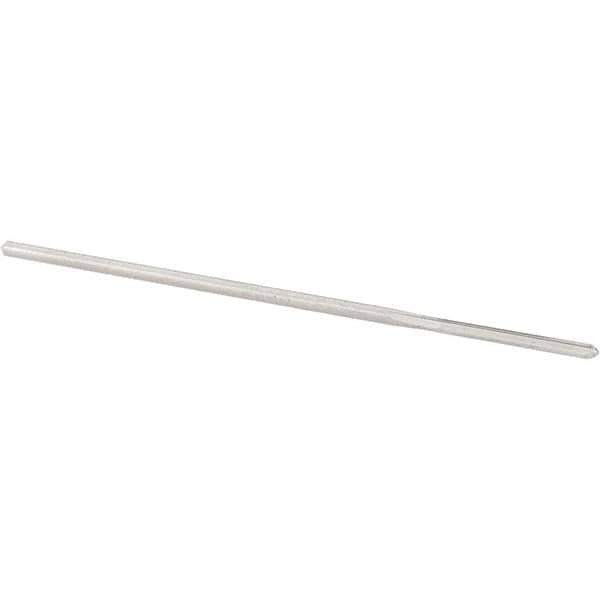 Alvord Polk - 0.08" High Speed Steel 4 Flute Chucking Reamer - Straight Flute, 0.0771" Straight Shank, 3/4" Flute Length, 3" OAL - Industrial Tool & Supply