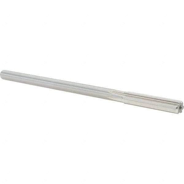 Alvord Polk - 0.31" High Speed Steel 6 Flute Chucking Reamer - Straight Flute, 0.2792" Straight Shank, 1-1/2" Flute Length, 6" OAL - Industrial Tool & Supply