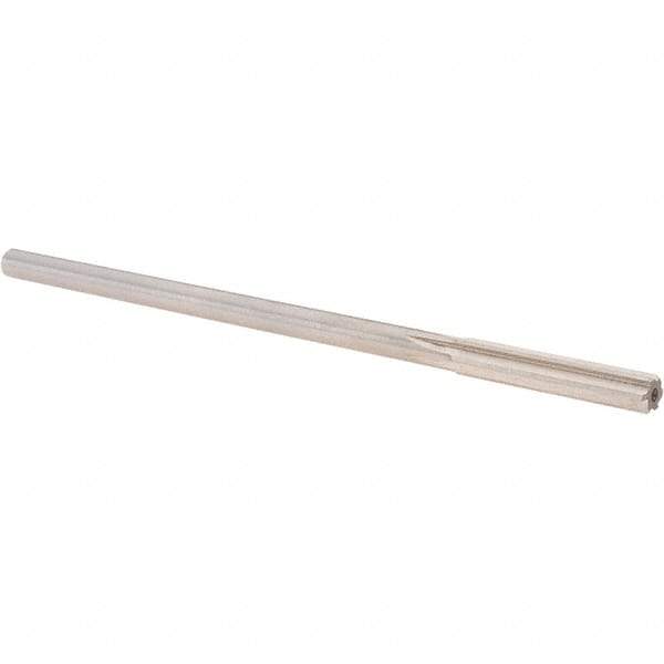 Alvord Polk - 0.2755" High Speed Steel 6 Flute Chucking Reamer - Straight Flute, 1/4" Straight Shank, 1-1/2" Flute Length, 6" OAL - Industrial Tool & Supply