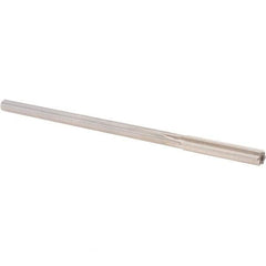 Alvord Polk - 0.2755" High Speed Steel 6 Flute Chucking Reamer - Straight Flute, 1/4" Straight Shank, 1-1/2" Flute Length, 6" OAL - Industrial Tool & Supply