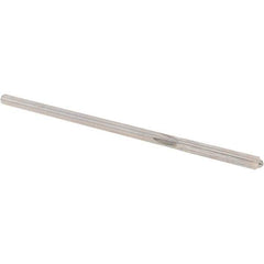Alvord Polk - 0.141" High Speed Steel 4 Flute Chucking Reamer - Straight Flute, 0.135" Straight Shank, 1" Flute Length, 4" OAL - Industrial Tool & Supply