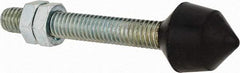 De-Sta-Co - 3/8-16 Carbon Steel Cap Tip Clamp Spindle Assembly - 63.5mm Thread Length, 88.9mm OAL, Cone Cushion Cap, 0.79" Tip Surface Diam, Use with Toggle Clamps - Industrial Tool & Supply