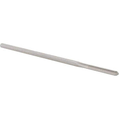 Alvord Polk - 0.1465" High Speed Steel 4 Flute Chucking Reamer - Straight Flute, 0.143" Straight Shank, 1" Flute Length, 4" OAL - Industrial Tool & Supply