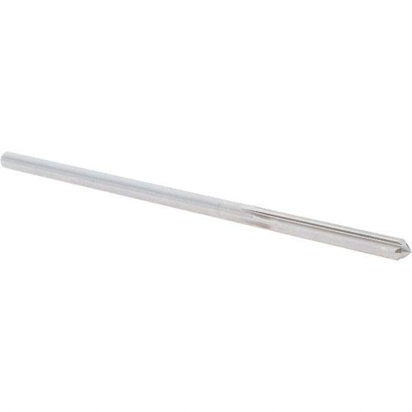 Alvord Polk - 0.1805" High Speed Steel 6 Flute Chucking Reamer - Straight Flute, 0.1755" Straight Shank, 1-1/8" Flute Length, 4-1/2" OAL - Industrial Tool & Supply