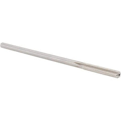Alvord Polk - 0.2045" High Speed Steel 6 Flute Chucking Reamer - Straight Flute, 0.1945" Straight Shank, 1-1/4" Flute Length, 5" OAL - Industrial Tool & Supply