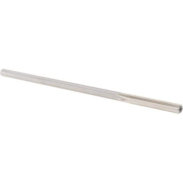 Alvord Polk - 0.231" High Speed Steel 6 Flute Chucking Reamer - Straight Flute, 0.2173" Straight Shank, 1-1/2" Flute Length, 6" OAL - Industrial Tool & Supply