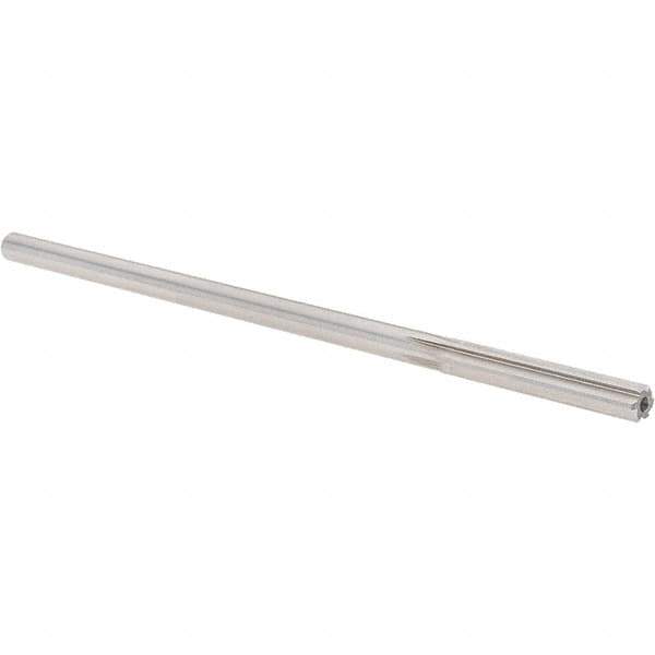 Alvord Polk - 0.2405" High Speed Steel 6 Flute Chucking Reamer - Straight Flute, 0.2329" Straight Shank, 1-1/2" Flute Length, 6" OAL - Industrial Tool & Supply