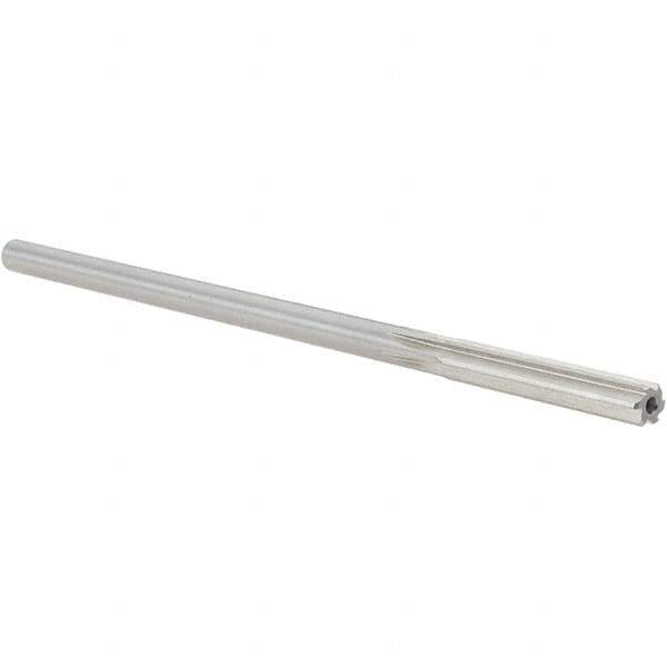 Alvord Polk - 0.2465" High Speed Steel 6 Flute Chucking Reamer - Straight Flute, 0.2329" Straight Shank, 1-1/2" Flute Length, 6" OAL - Industrial Tool & Supply