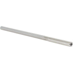 Alvord Polk - 0.2465" High Speed Steel 6 Flute Chucking Reamer - Straight Flute, 0.2329" Straight Shank, 1-1/2" Flute Length, 6" OAL - Industrial Tool & Supply