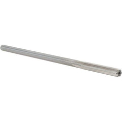 Alvord Polk - 0.2555" High Speed Steel 6 Flute Chucking Reamer - Straight Flute, 0.2405" Straight Shank, 1-1/2" Flute Length, 6" OAL - Industrial Tool & Supply