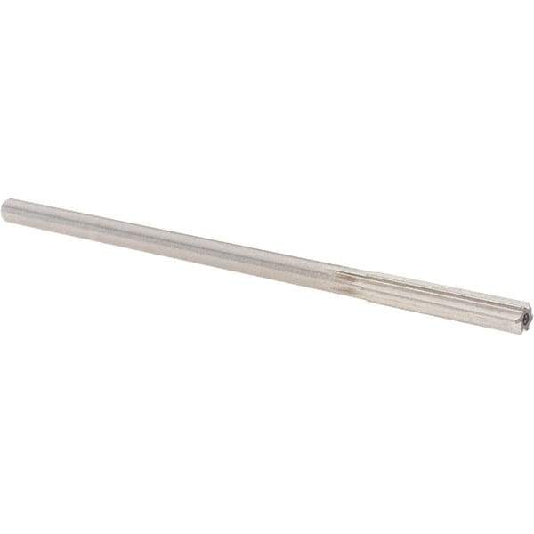 Alvord Polk - 0.271" High Speed Steel 6 Flute Chucking Reamer - Straight Flute, 1/4" Straight Shank, 1-1/2" Flute Length, 6" OAL - Industrial Tool & Supply