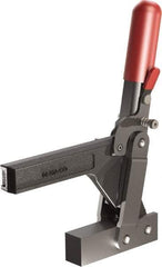 De-Sta-Co - 1,147 Lb Holding Capacity, Vertical Handle, Manual Hold Down Toggle Clamp - 138° Handle Movement, 74° Bar Opening, Solid Bar, Solid Base, Oxide Finish, Forged Alloy Steel - Industrial Tool & Supply