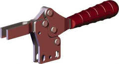 De-Sta-Co - 499 Lb Holding Capacity, Horizontal Handle, Manual Hold Down Toggle Clamp - 56° Handle Movement, 91° Bar Opening, U-Bar, Straight Base, Carbon Steel - Industrial Tool & Supply