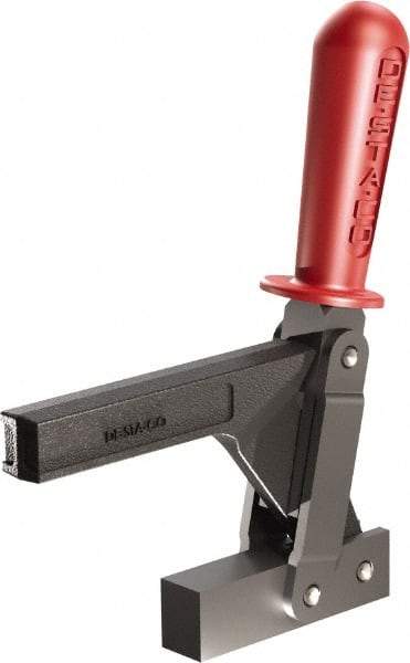 De-Sta-Co - 1,147 Lb Holding Capacity, Vertical Handle, Manual Hold Down Toggle Clamp - 138° Handle Movement, 74° Bar Opening, Solid Bar, Solid Base, Oxide Finish, Forged Alloy Steel - Industrial Tool & Supply