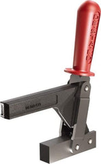 De-Sta-Co - 1,147 Lb Holding Capacity, Vertical Handle, Manual Hold Down Toggle Clamp - 138° Handle Movement, 74° Bar Opening, Solid Bar, Solid Base, Oxide Finish, Forged Alloy Steel - Industrial Tool & Supply