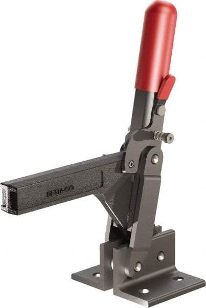 De-Sta-Co - 1,147 Lb Holding Capacity, Vertical Handle, Manual Hold Down Toggle Clamp - 138° Handle Movement, 74° Bar Opening, Solid Bar, Flanged Base, Oxide Finish, Forged Alloy Steel - Industrial Tool & Supply