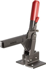 De-Sta-Co - 1,147 Lb Holding Capacity, Vertical Handle, Manual Hold Down Toggle Clamp - 138° Handle Movement, 74° Bar Opening, Solid Bar, Flanged Base, Oxide Finish, Forged Alloy Steel - Industrial Tool & Supply