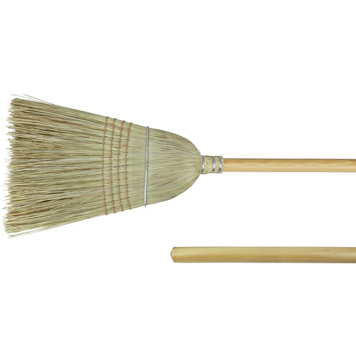 18″ - Corn & Fiber Medium Upright Broom - Industrial Tool & Supply