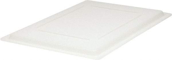Rubbermaid - 26" Long x 18" Wide, Rectangular Polyethylene Lid - Snap-On, Use with FG350000, FG350100, FG350600, FG350800, FG352800 - Industrial Tool & Supply