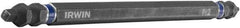 Irwin - #2" Square Size Phillips/Square Screwdriver Bit - 1/4" Hex Drive, 6" OAL - Industrial Tool & Supply