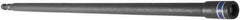 Irwin - 1/4" Magnetic Nutsetter - 1/4" Hex Drive, 12" OAL, 7/16" Socket Nose Diam - Industrial Tool & Supply